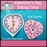 Valentine's Day | Math | Telling Time | Clocks | Analog | 