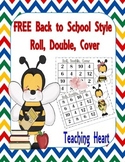 Bee Doubles Dice Game for Back To School Fall