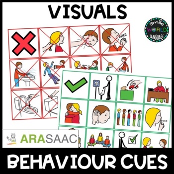 behavior visual cue cards free