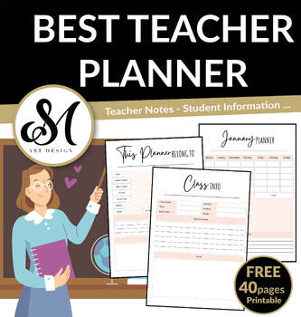 Preview of Free Best Teacher Planner