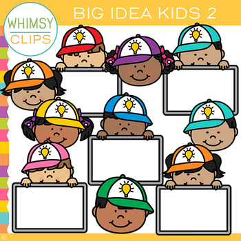 Preview of Free Big Idea School Kids Clip Art - Set Two