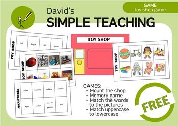 Preview of Free Bilingual Toy Shop Game - Juego de la Juguetería Gratis