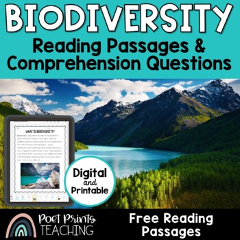 Preview of Free Biodiversity Reading Passages