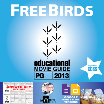 Preview of Free Birds Movie Guide | Questions | Worksheet | Google Formats (PG - 2013)