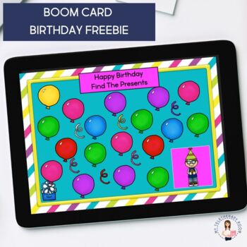 Preview of Free Birthday Games/Would You Rather? Boom Card/Distance Learning/Teletherapy