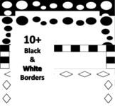 Free Black and White Page Borders, Decoration for workshee