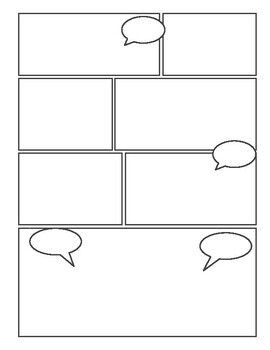 Preview of Free Blank Comic Book Interior Pages