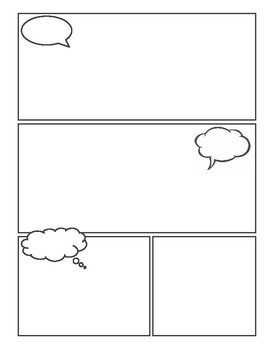 Free Blank Comic Book Interior Pages by Guin Evee | TPT