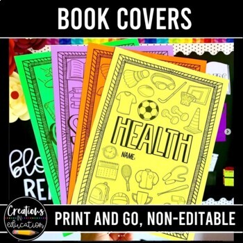 Preview of Free Book Covers | Printable Title Pages