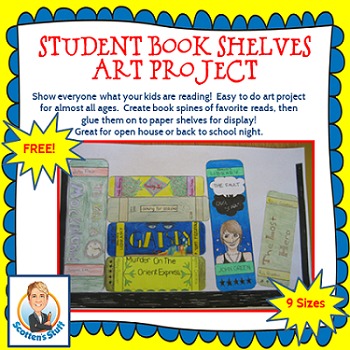 Preview of Free Book Shelf Art Project