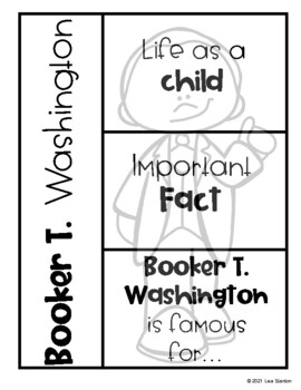 Preview of Free Booker T. Washington Interactive Notebook Activity