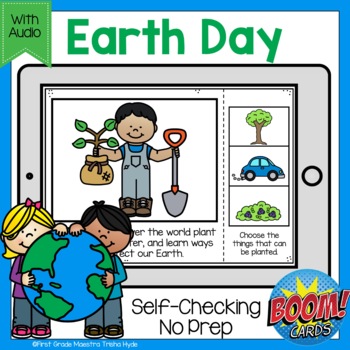 Preview of Free Boom Cards Earth Day