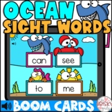 Free Boom Cards Ocean Theme Sight Word Review