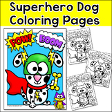 Free Build a Superhero Dog Coloring Pages