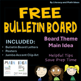 Free Bulletin Board:  Main Idea Bulletin Board