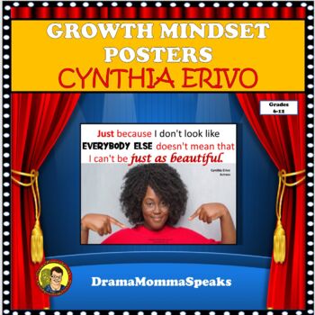 Preview of Free Bulletin Board  Poster Cynthia Erivo Quote