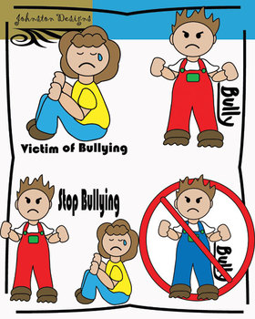 bullying at school clipart