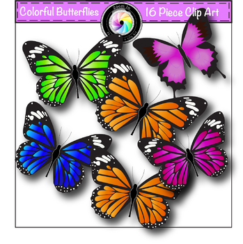 Preview of Free Butterfly Clip Art