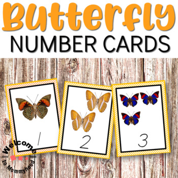 Preview of Free Butterfly Number Cards