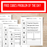 Free Second Grade CUBES Math Strategy Problems of the Day