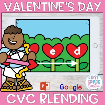 Preview of Free CVC Blending Board Valentine's Day