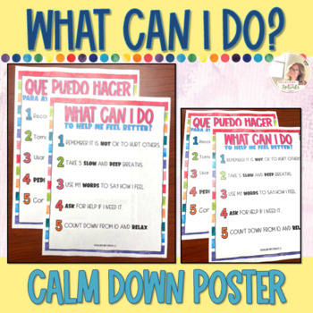 Preview of Free Calm Corner Poster | What Can I Do Handling Big Feelings Poster