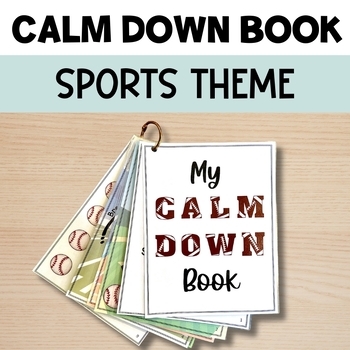 Preview of Free Calm Down Book Sports Theme | Social Emotional Learning