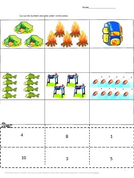 free camping fun sampler preschool kindergarten autism by smalltowngiggles