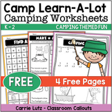 Free Camping Day Worksheets