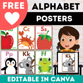 Preview of Free Canva Alphabet Posters