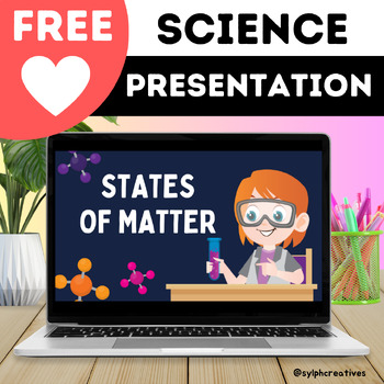 Preview of Free Canva-Editable States of Matter Science Presentation