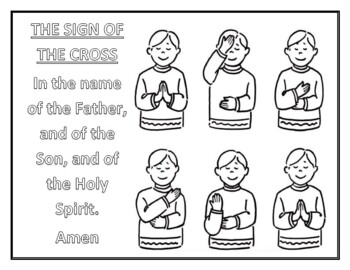 Preview of 10 Free Coloring Pages- Catholic Prayers