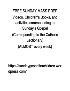 Preview of Free Catholic Sunday Gospel Mass Prep