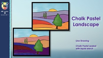 Preview of Free Chalk Pastel Landscape Powerpoint