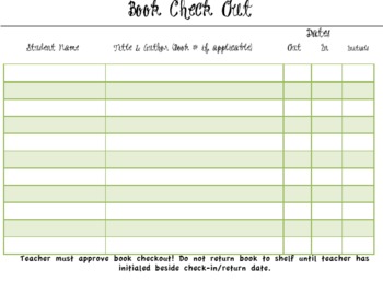 Check In Check Out Chart
