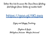 Free Choice Writing Unit Mentor Text Collection