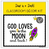 Free Christian Classroom Door/Bulletin Board: God Loves You