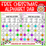 Free Christmas Alphabet Dab