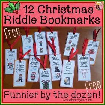 Preview of Free Christmas Bookmarks