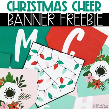 Preview of Free Christmas Cheer Bulletin Board Banners