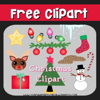 free christmas clip art black and white