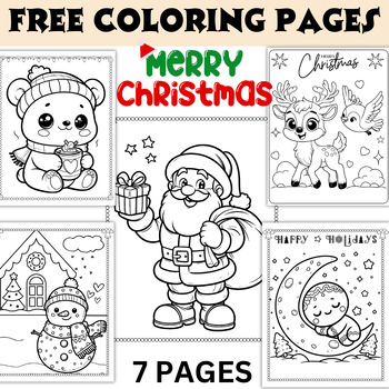 Preview of Free Christmas Coloring Pages High Quality Print