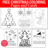 Free Christmas Coloring Pages and Christmas Coloring Cards