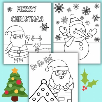 Free Christmas Colouring Pages! by Plentiful Pocket of Plans | TPT