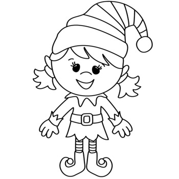 female elf clipart for kids