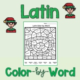 Christmas Elf Latin Color by Number
