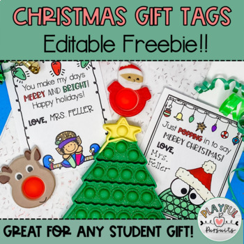 Preview of Free Christmas Gift Tags Printables