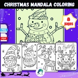 Free Christmas Mandala Coloring Sheets for Kindergarten De