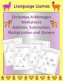 Free Christmas Math Arithmagon worksheets