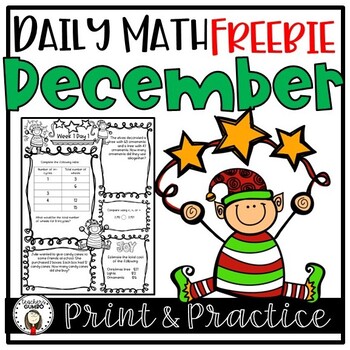 Preview of Free Christmas Math Worksheets and Assessment